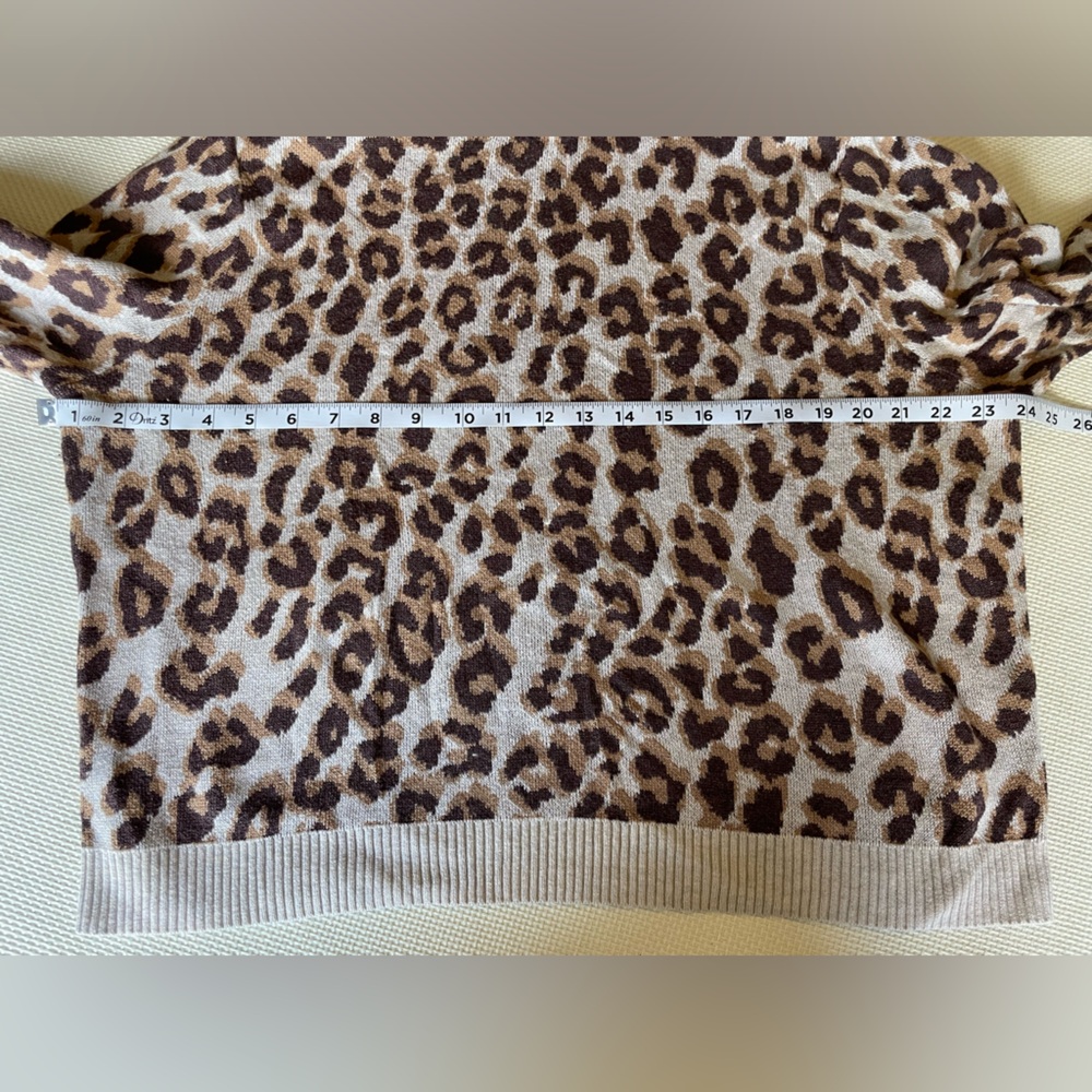A New Day Womens Animal Print Sweater Size XL Warm Soft Cozy Pullover - Picture 3 of 5